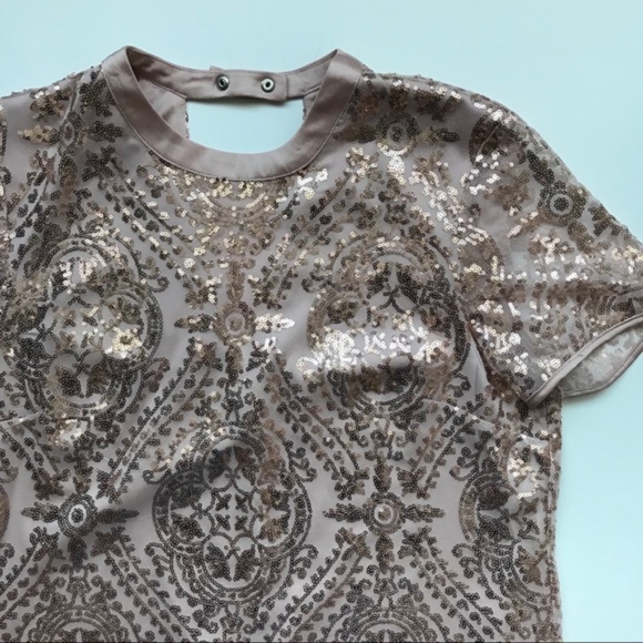 3for20🎀 Eva Mendes Sequin Top - Picture 1 of 8